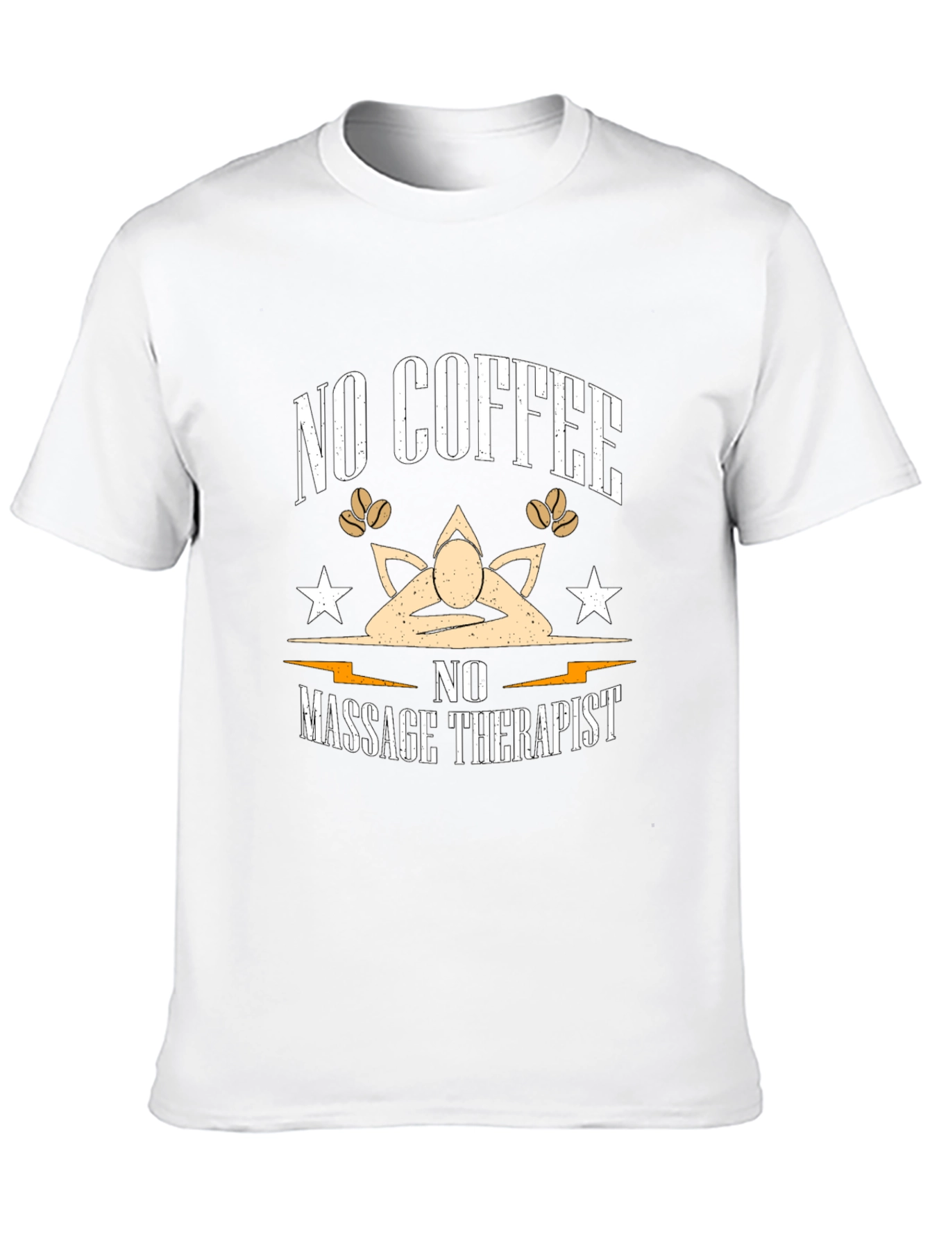 Funny No Coffee No Massage Therapist Black T-Shirt