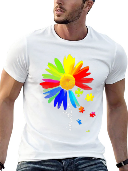 Autism Awareness Kind Flower Graphic Tee