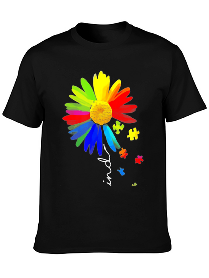 Autism Awareness Kind Flower Graphic Tee