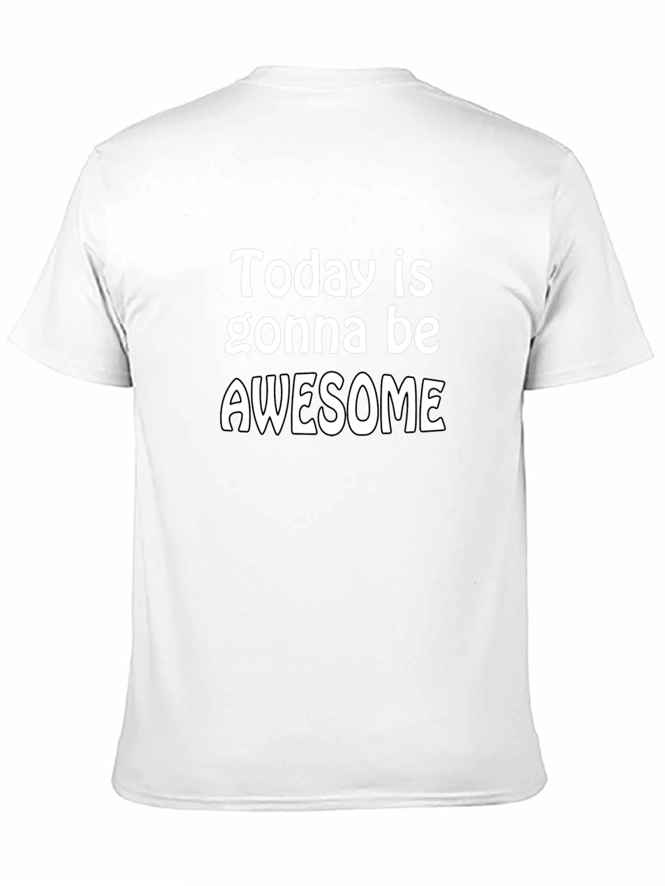 Awesome Day Graphic Tee - Black Cotton T-Shirt