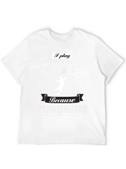 Crossminton Player T-Shirt - Punching Funny Sport Tee