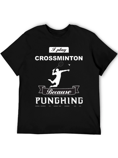 Crossminton Player T-Shirt - Punching Funny Sport Tee