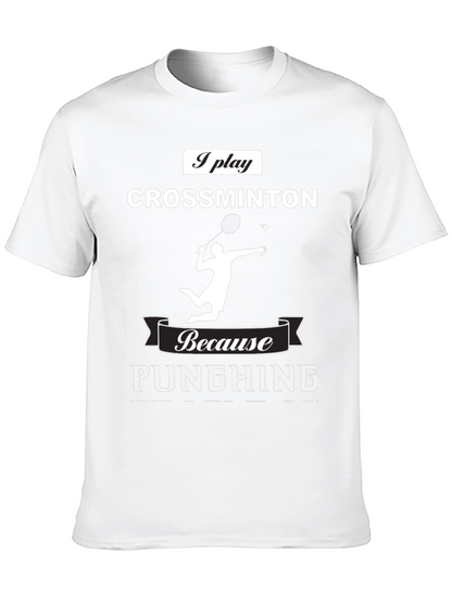 Crossminton Player T-Shirt - Punching Funny Sport Tee