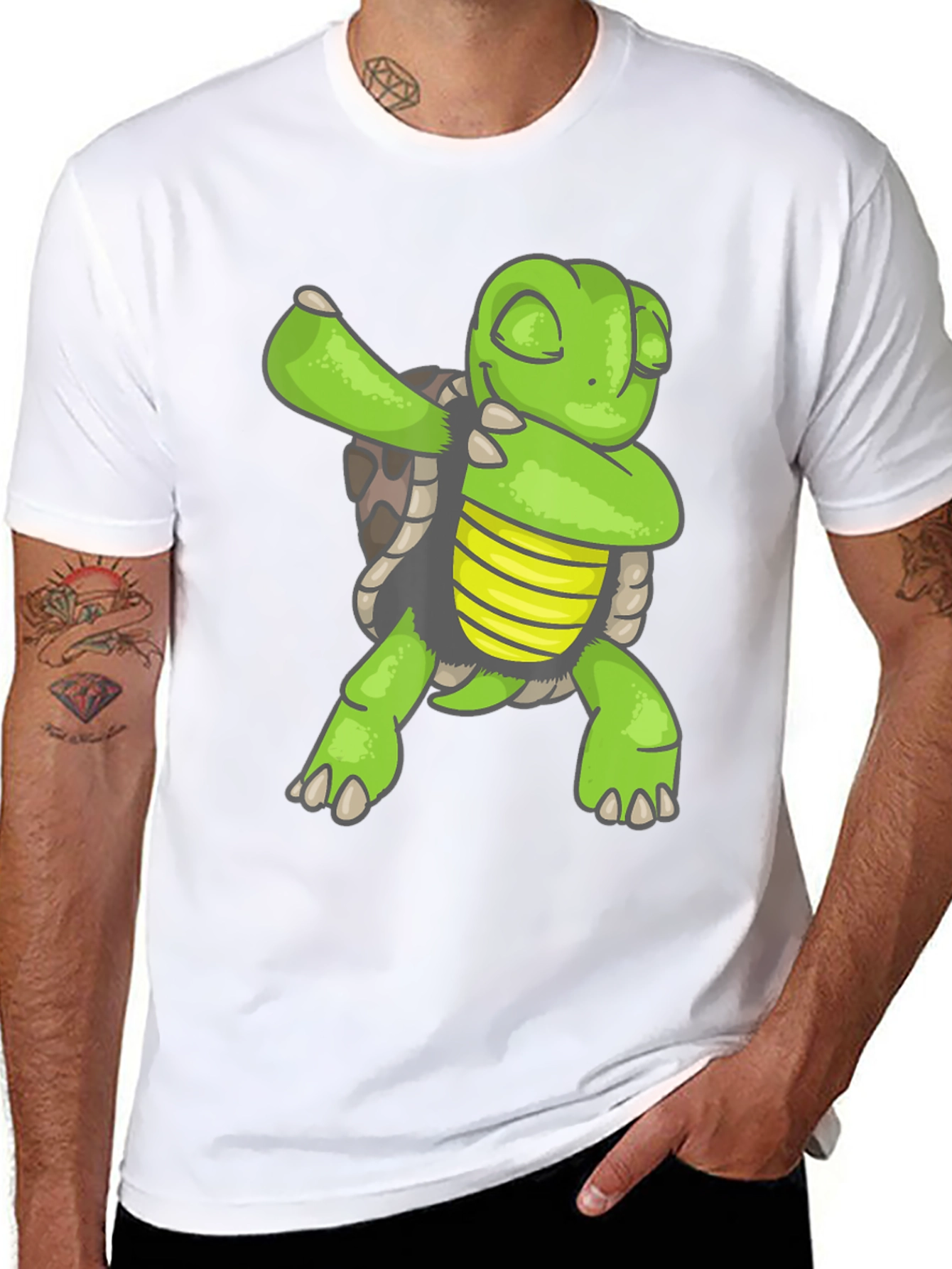 Dabbing Turtle Graphic Tee - Unique & Trendy