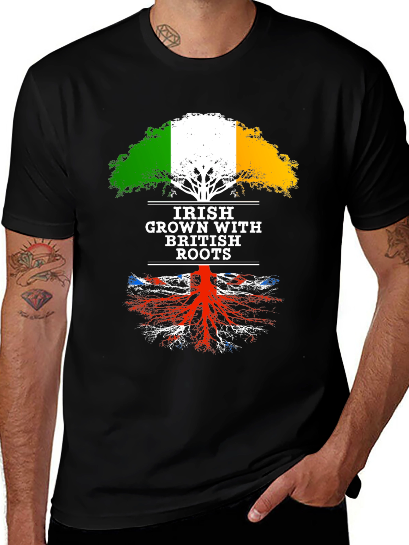 Irish Grown with British Roots Tee