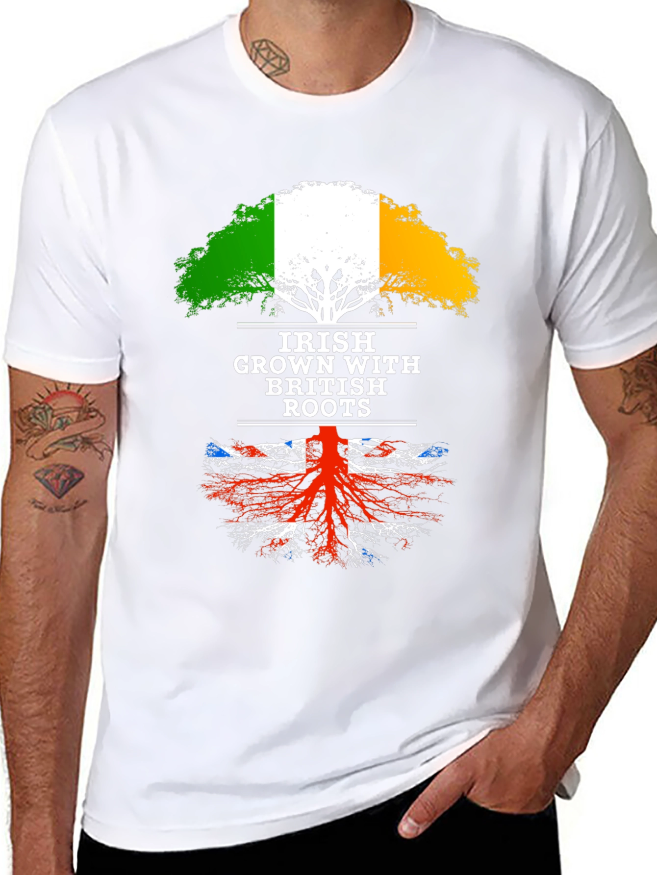 Irish Grown with British Roots Tee