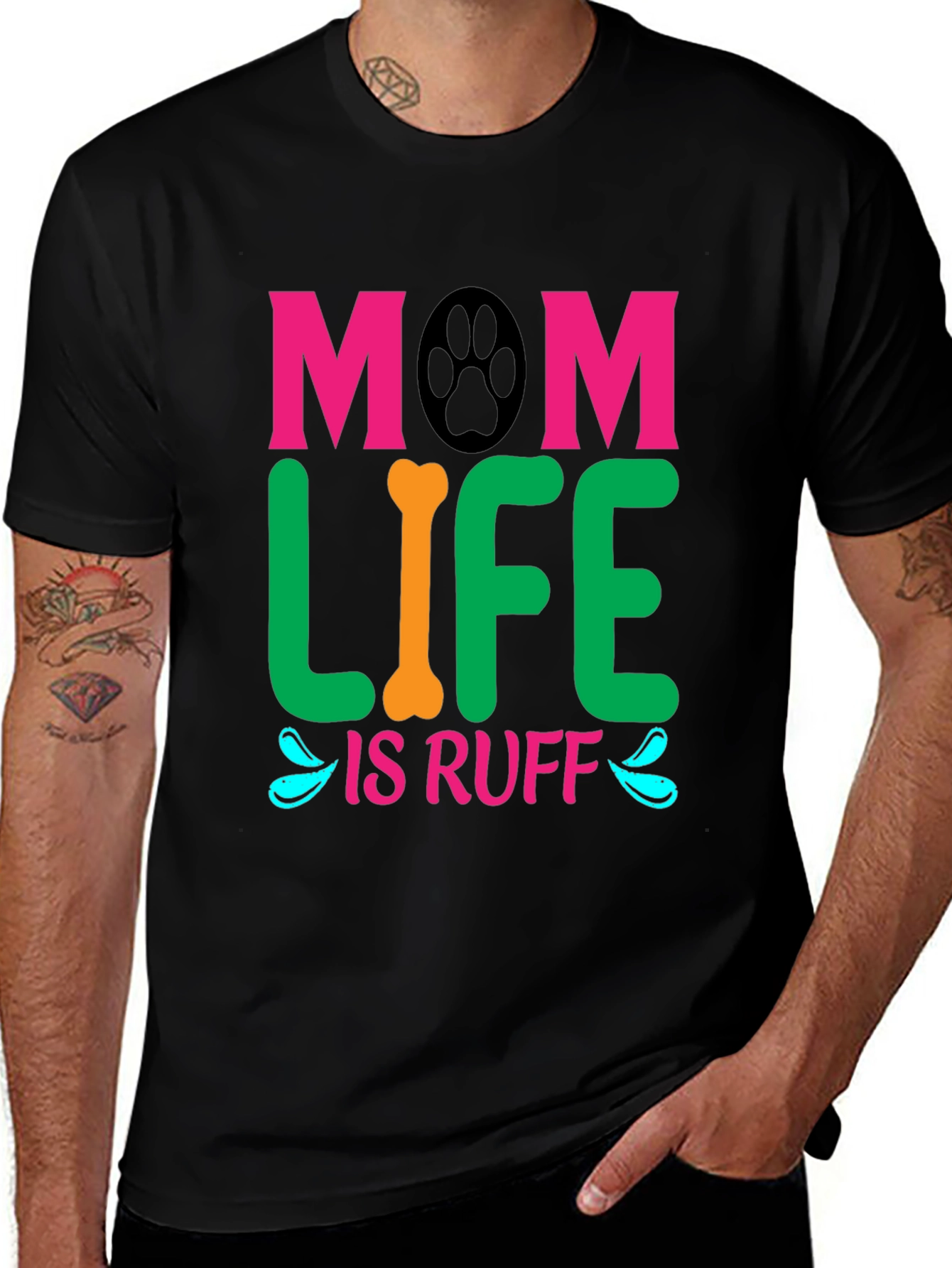 Mom Life Is Ruff Dog Lover T-Shirt