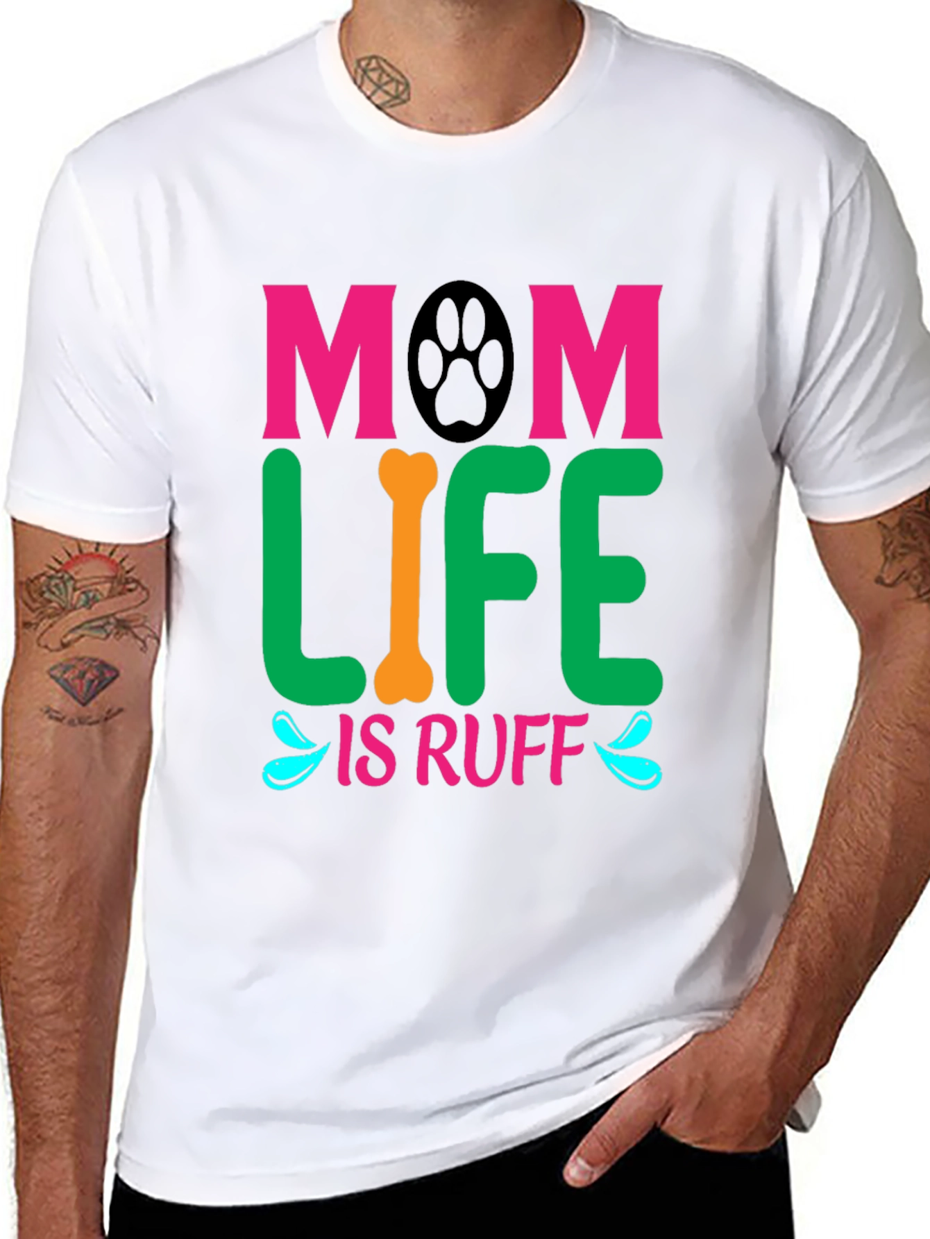Mom Life Is Ruff Dog Lover T-Shirt