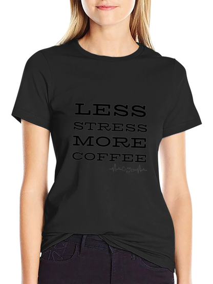 Less Stress More Coffee Graphic Tee
