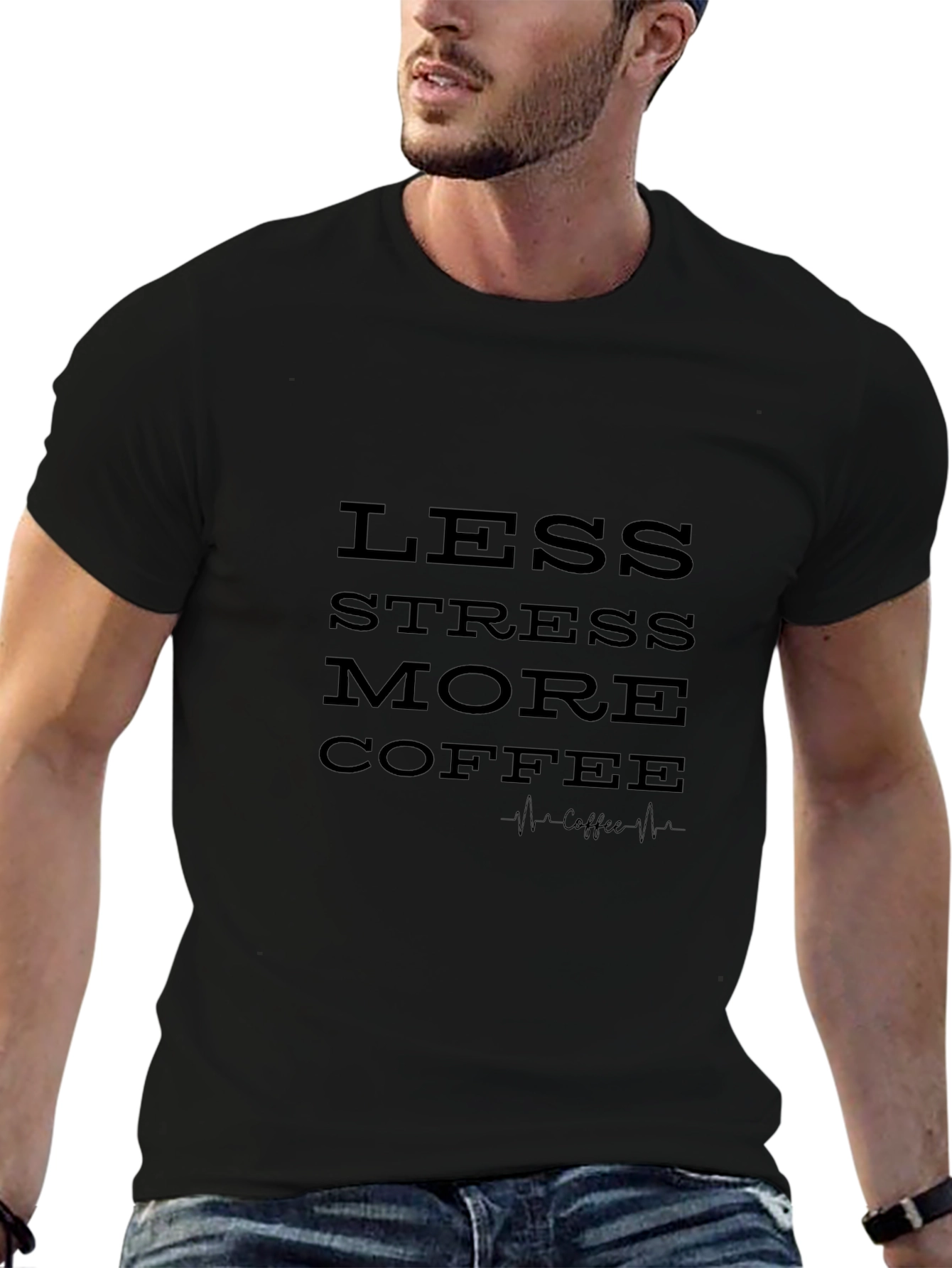 Less Stress More Coffee Graphic Tee