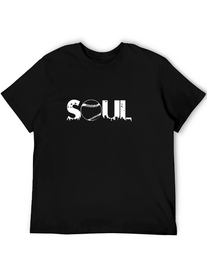 Soul Baseball Graphic Tee - Black