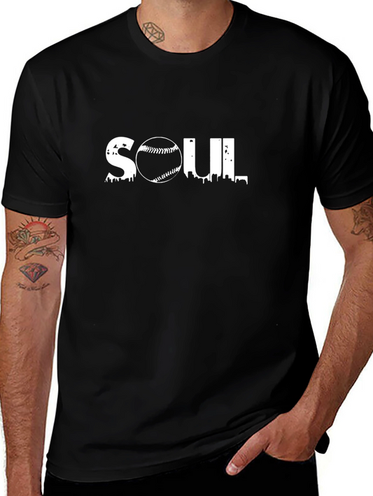 Soul Baseball Graphic Tee - Black