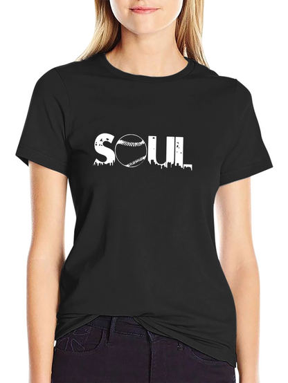 Soul Baseball Graphic Tee - Black