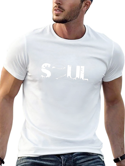 Soul Baseball Graphic Tee - Black