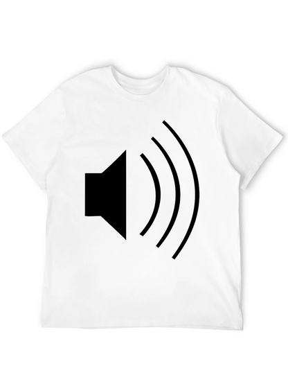 Speaker Icon Black T-Shirt