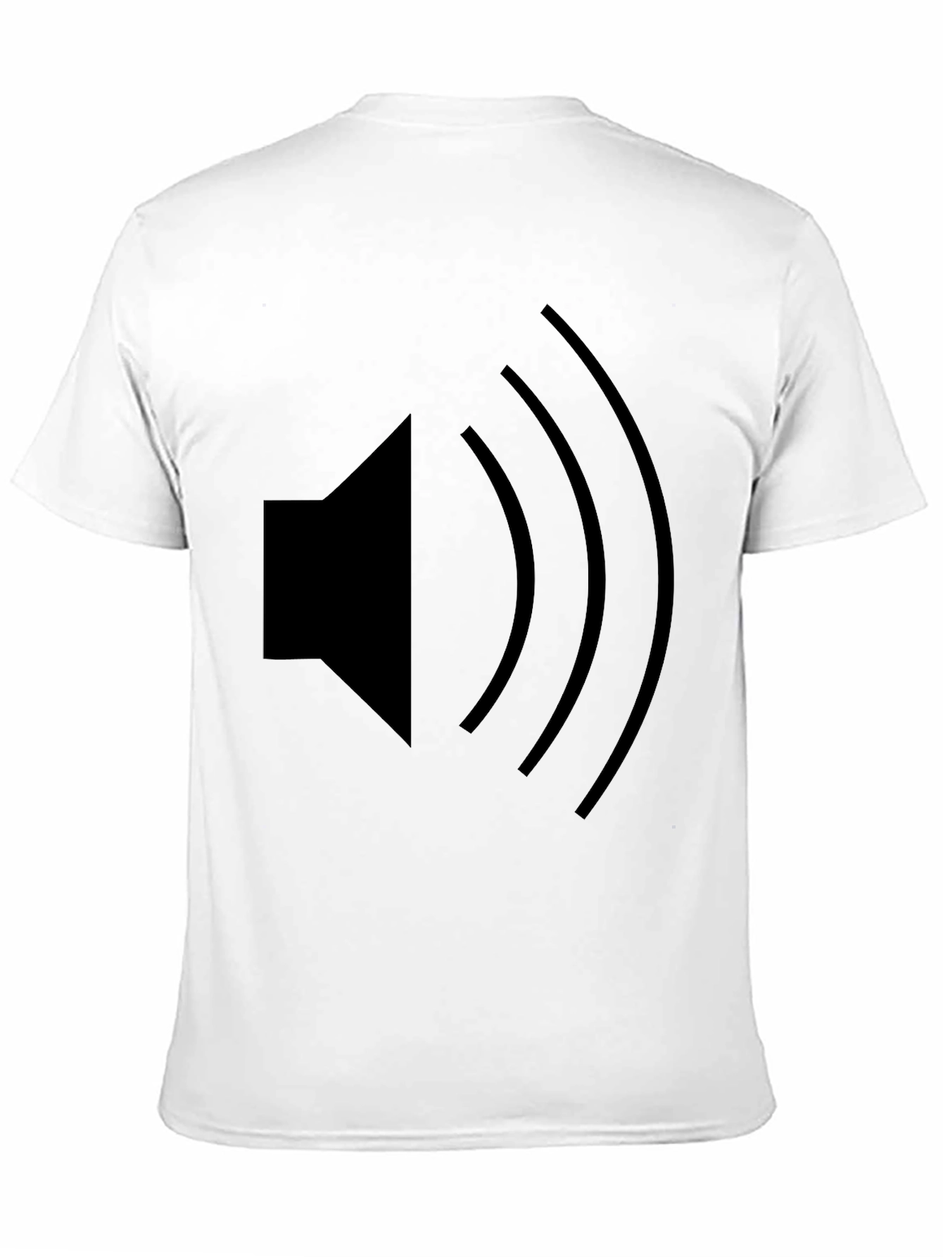 Speaker Icon Black T-Shirt