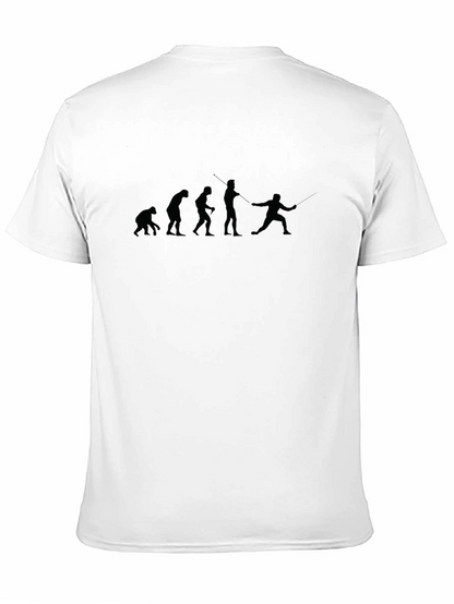 Evolution of Fencing Black T-Shirt
