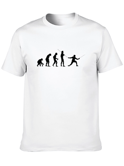 Evolution of Fencing Black T-Shirt