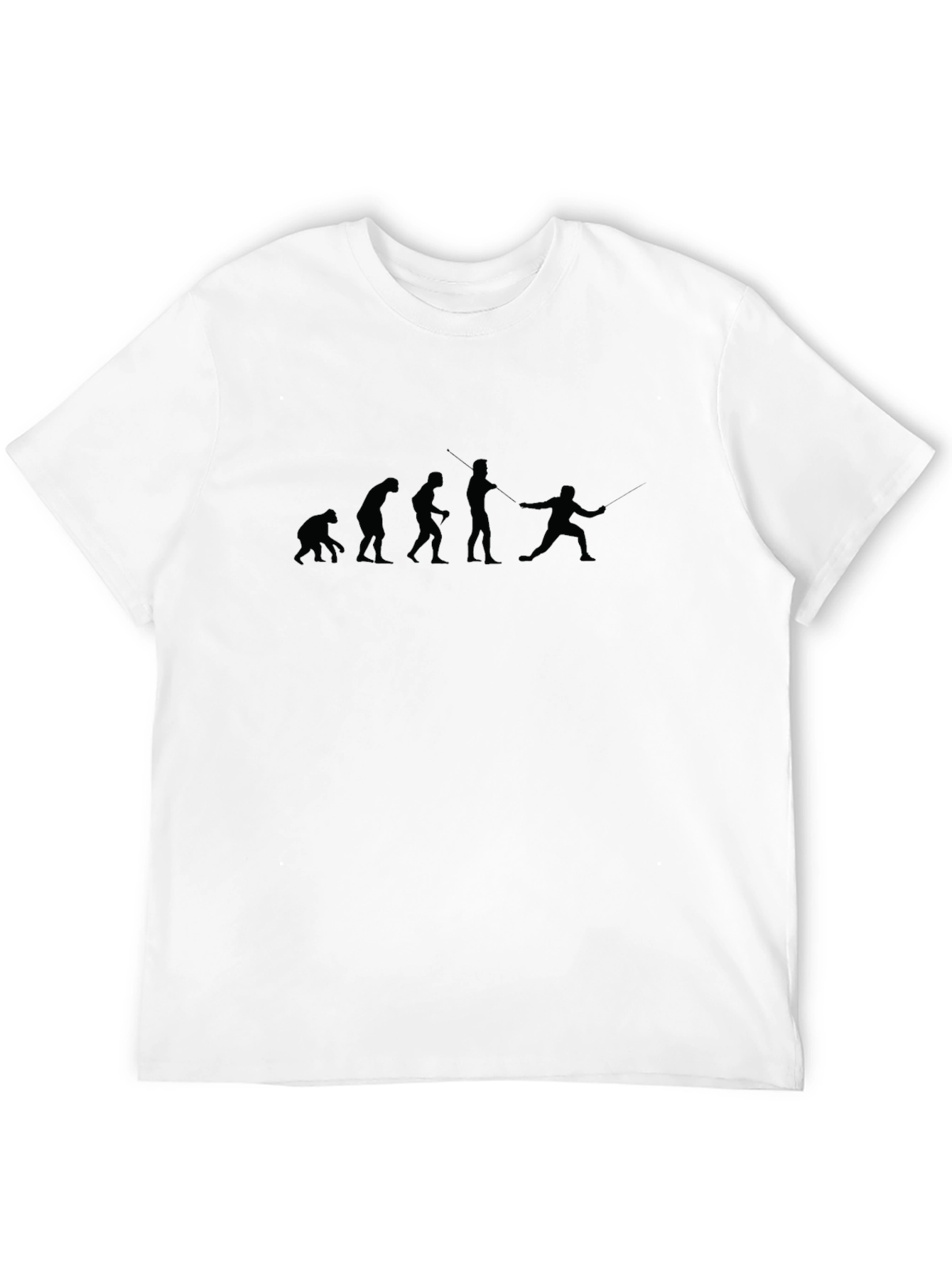 Evolution of Fencing Black T-Shirt
