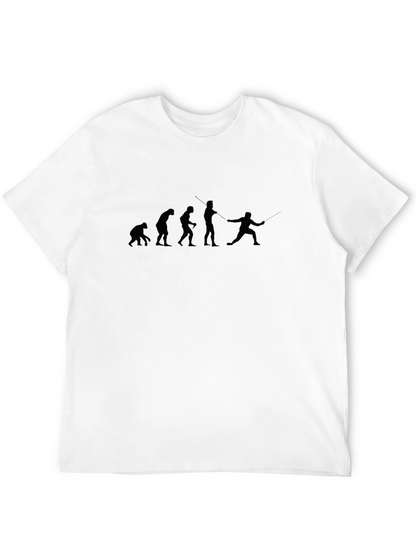 Evolution of Fencing Black T-Shirt