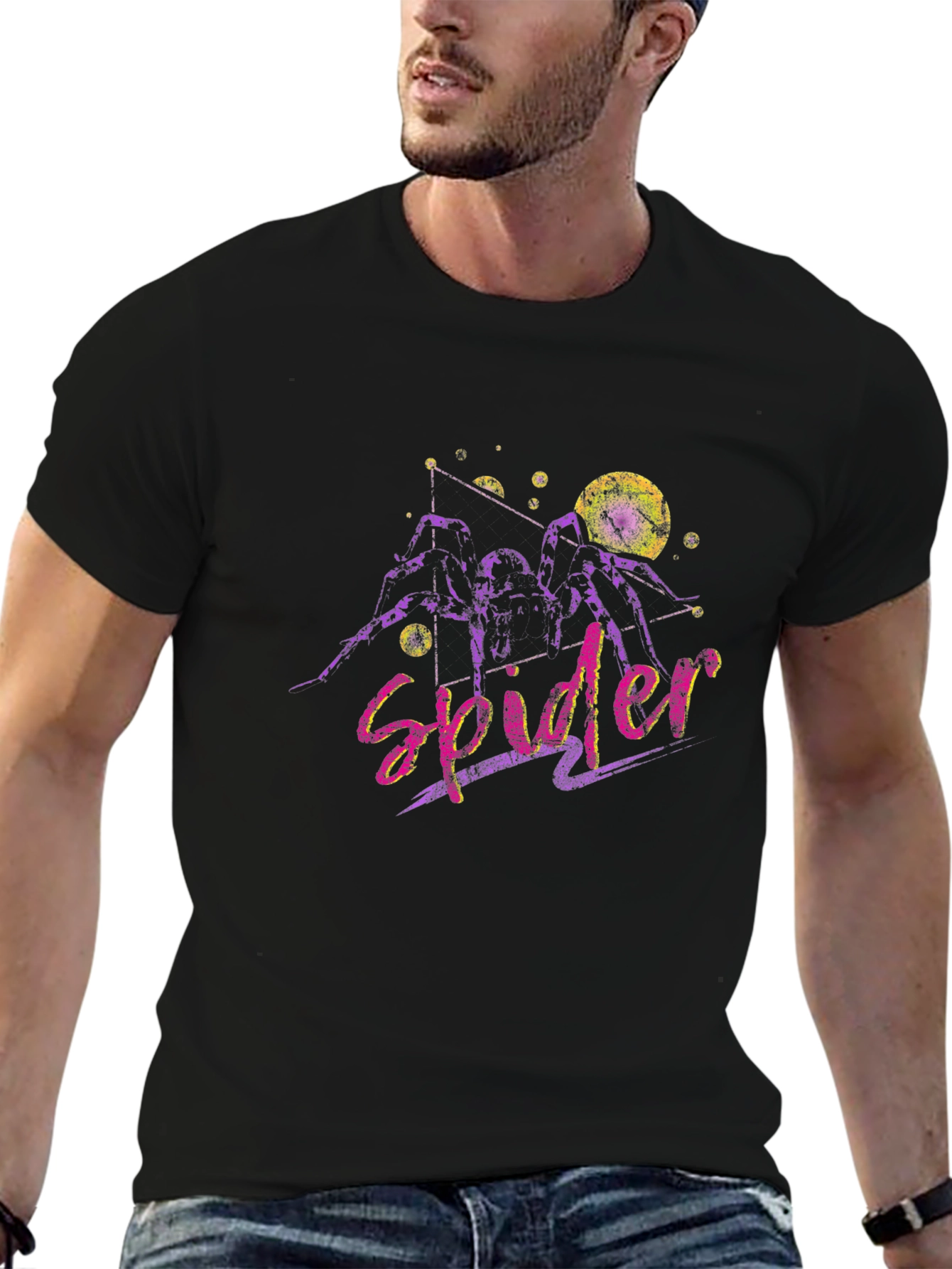 Spider Graphic Black T-Shirt