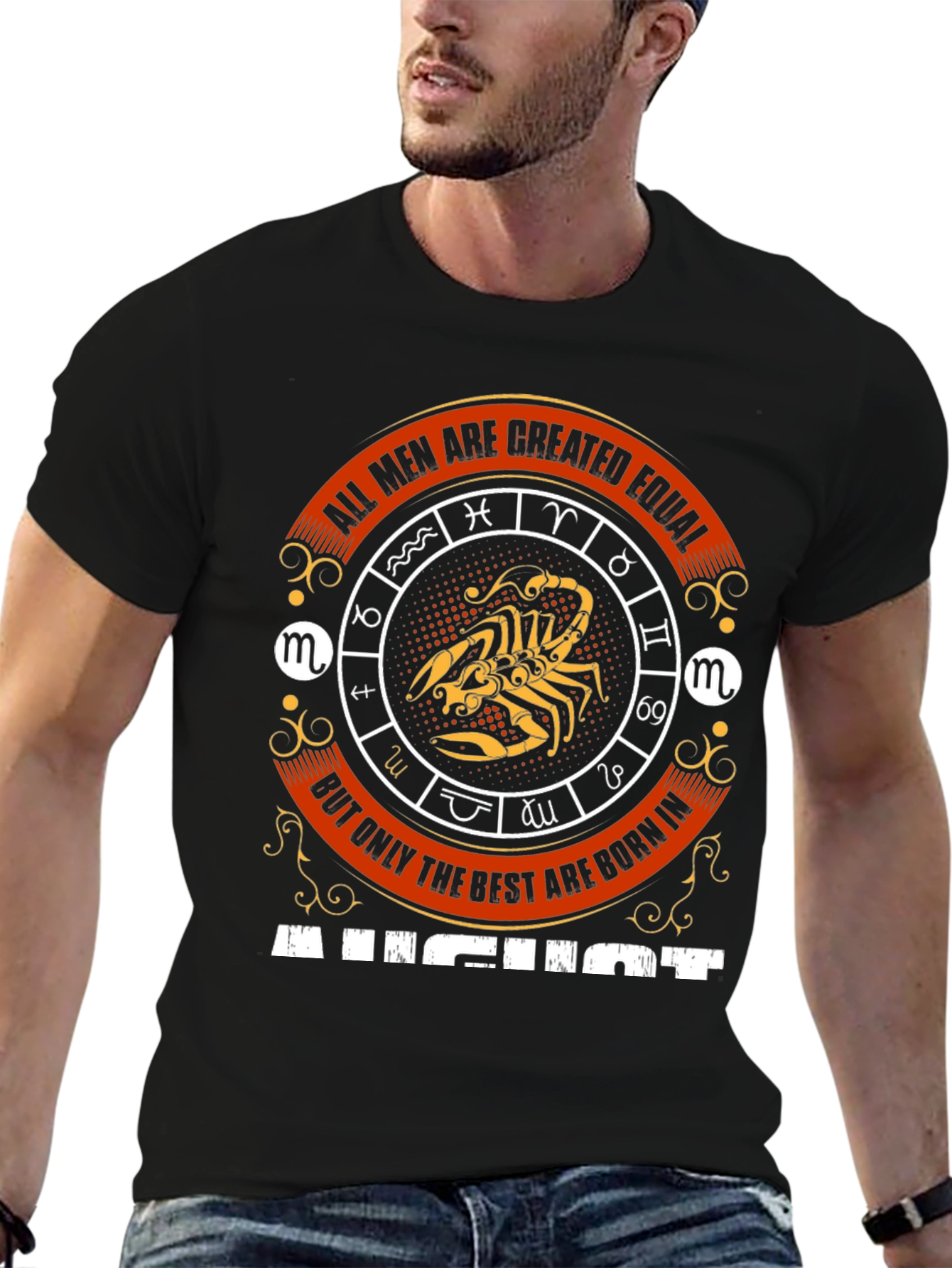 August Born Scorpio Zodiac T-Shirt