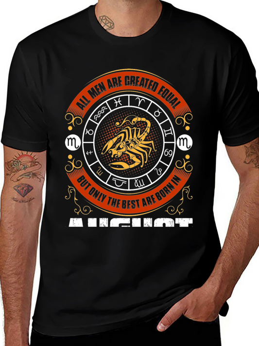 August Born Scorpio Zodiac T-Shirt