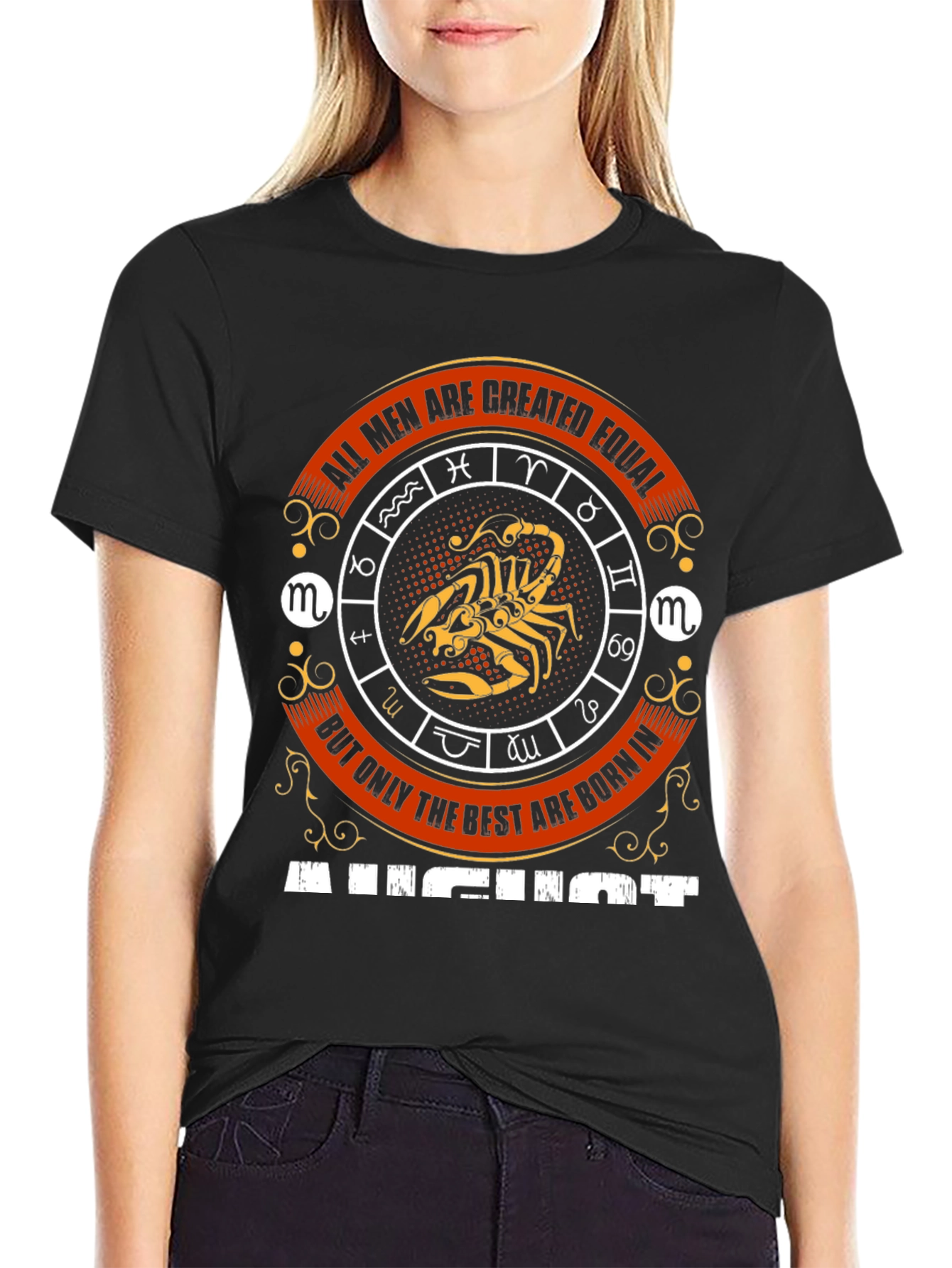 August Born Scorpio Zodiac T-Shirt