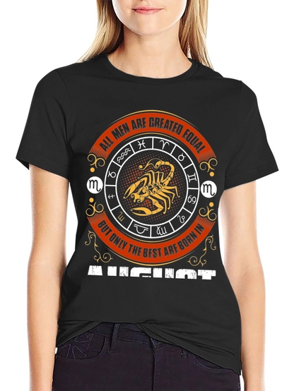 August Born Scorpio Zodiac T-Shirt