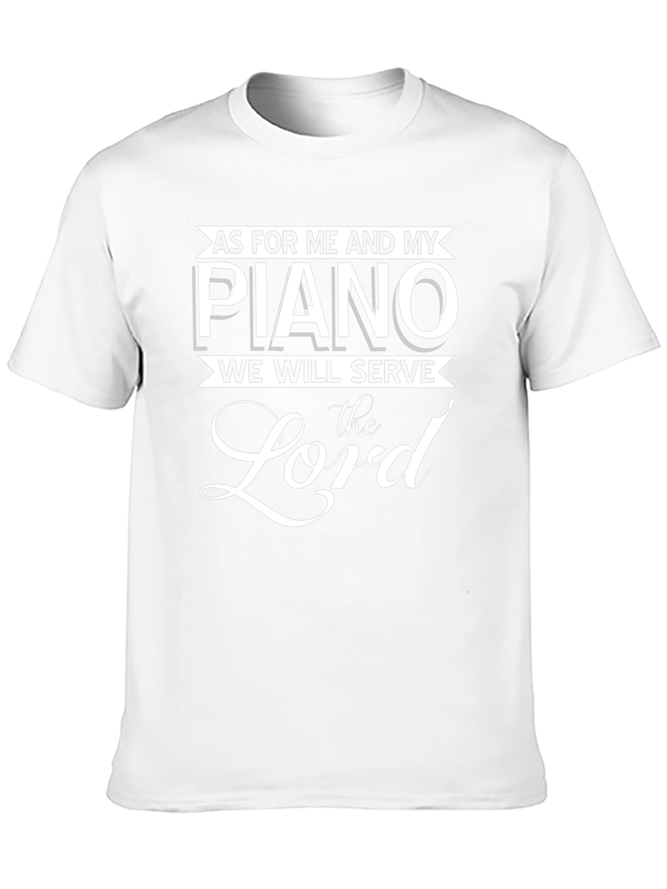 As for Me and My Piano Black T-Shirt