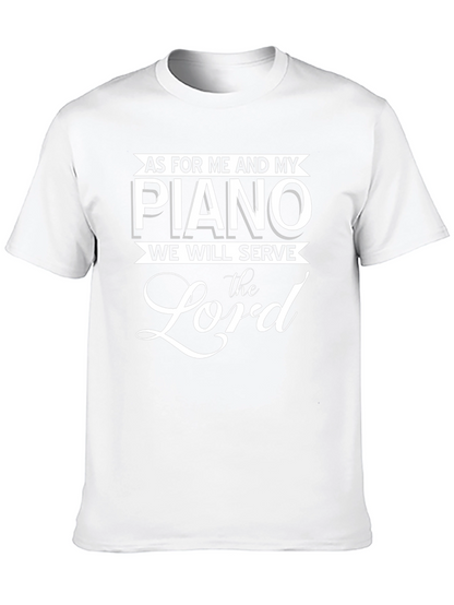 As for Me and My Piano Black T-Shirt