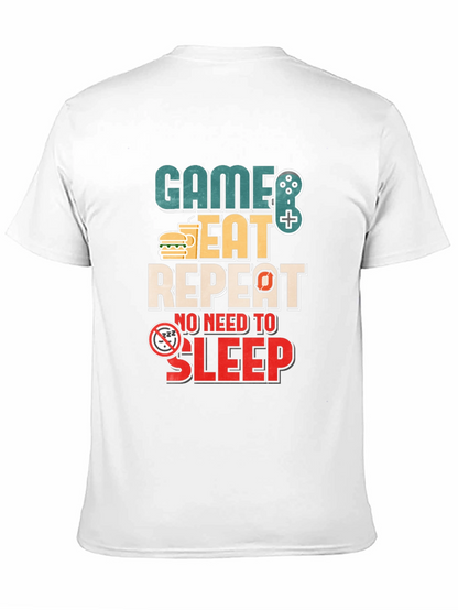 Game Eat Repeat T-Shirt - Gamer No Sleep Tee