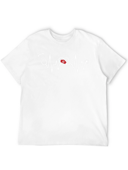 Nurse Heartbeat Stethoscope Graphic T-Shirt