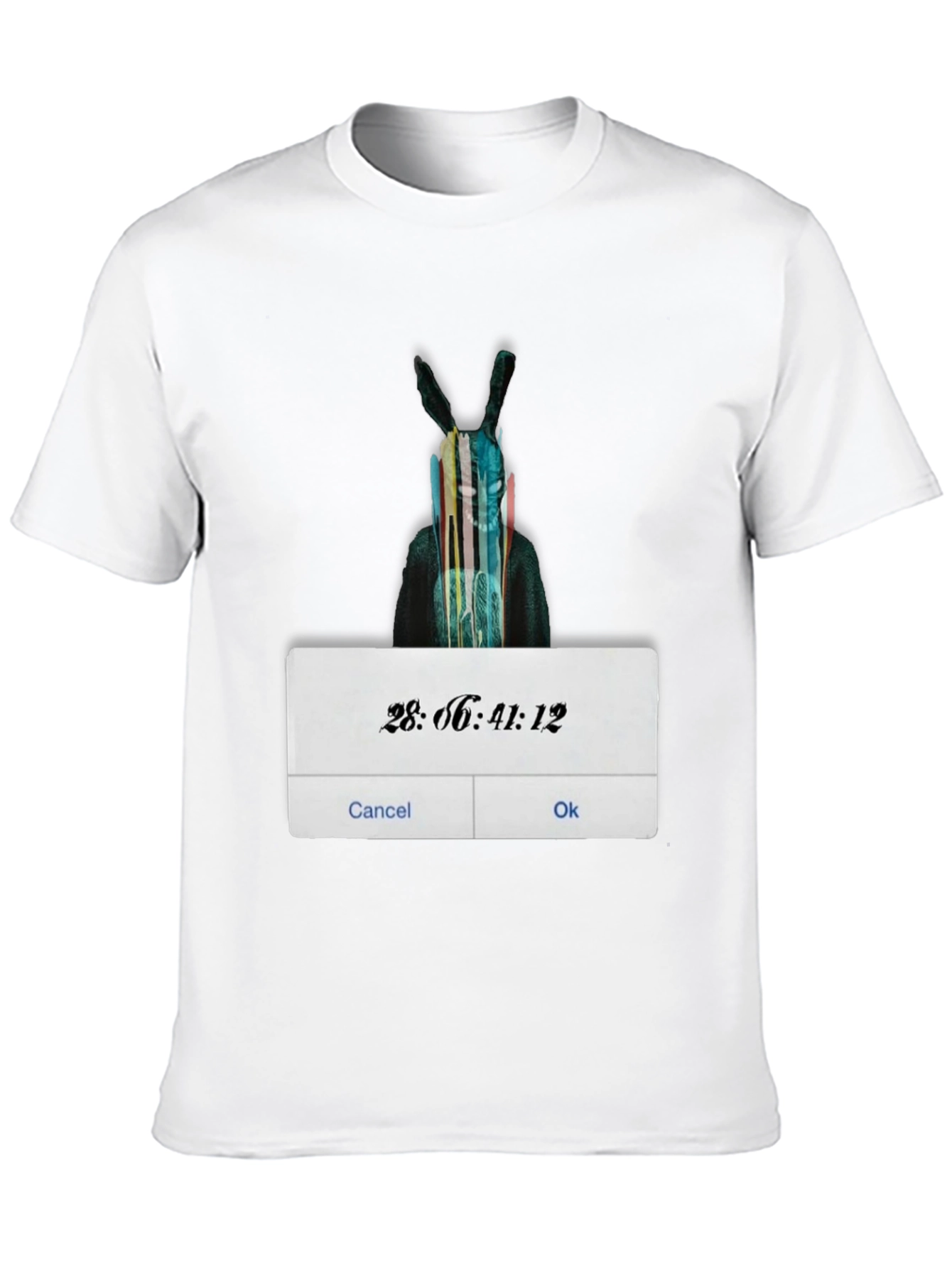 Rabbit Graphic Black T-Shirt