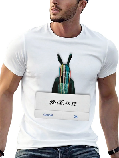 Rabbit Graphic Black T-Shirt