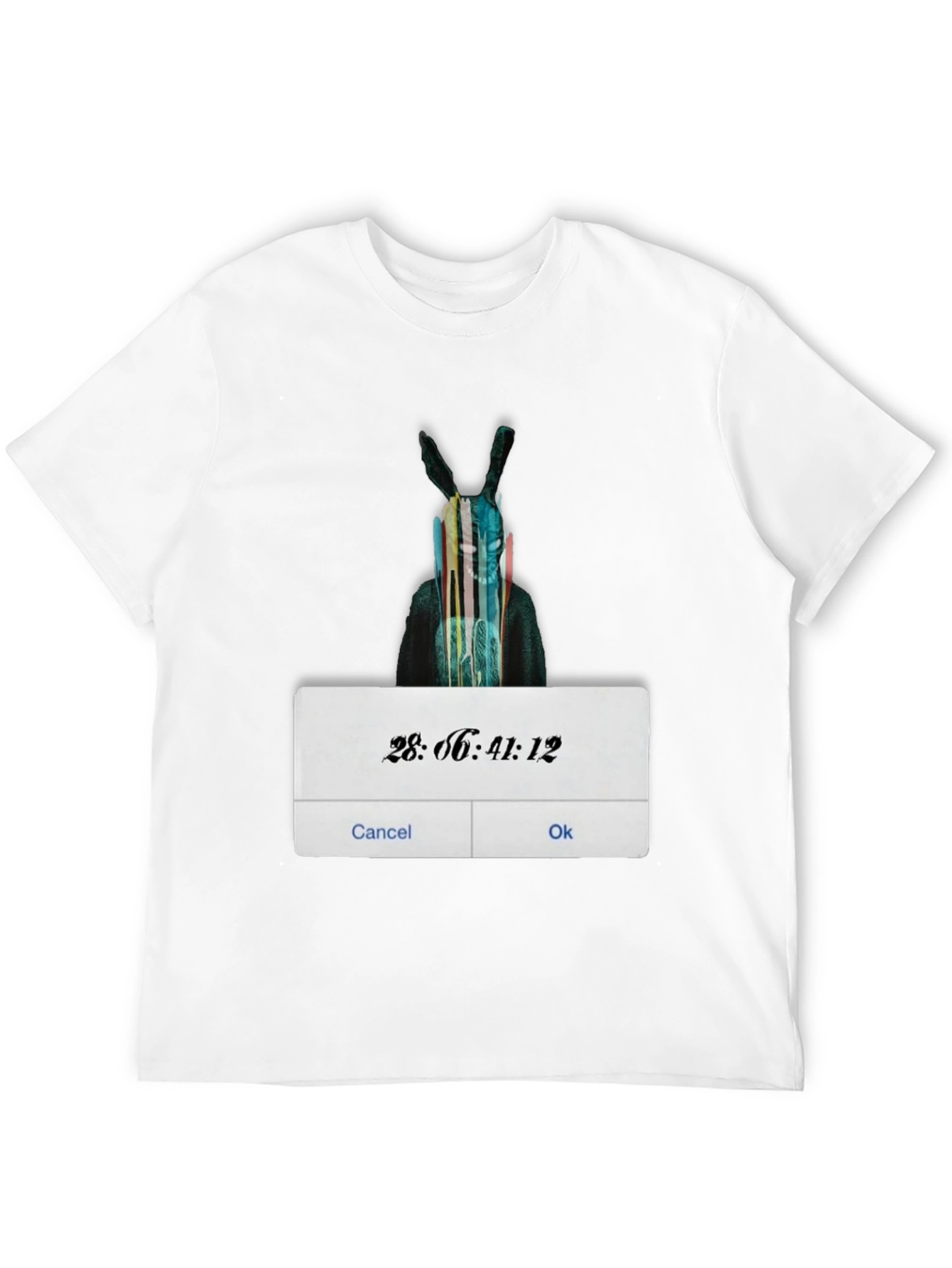 Rabbit Graphic Black T-Shirt