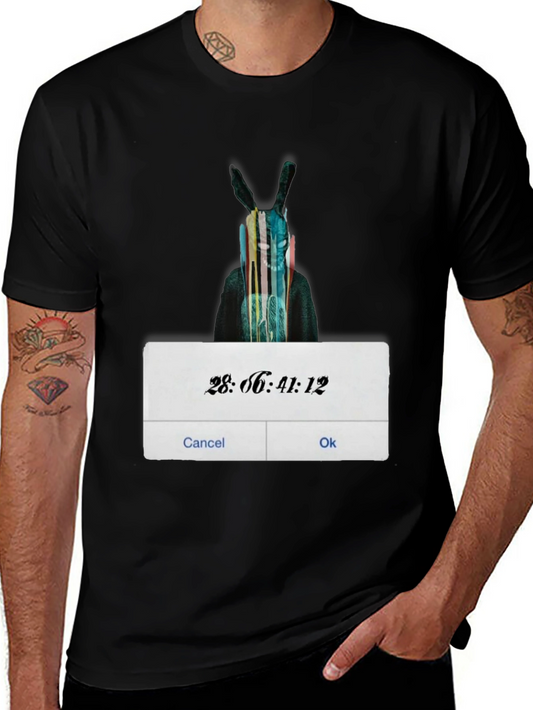 Rabbit Graphic Black T-Shirt