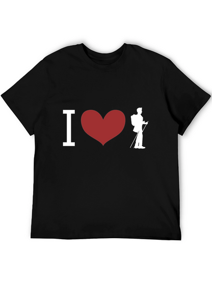 I Heart Hiking Black T-Shirt