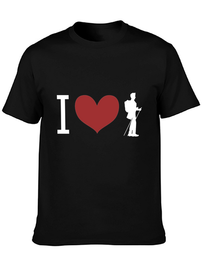 I Heart Hiking Black T-Shirt
