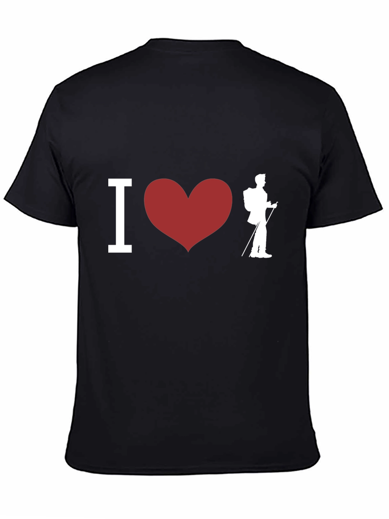 I Heart Hiking Black T-Shirt