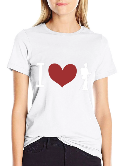 I Heart Hiking Black T-Shirt