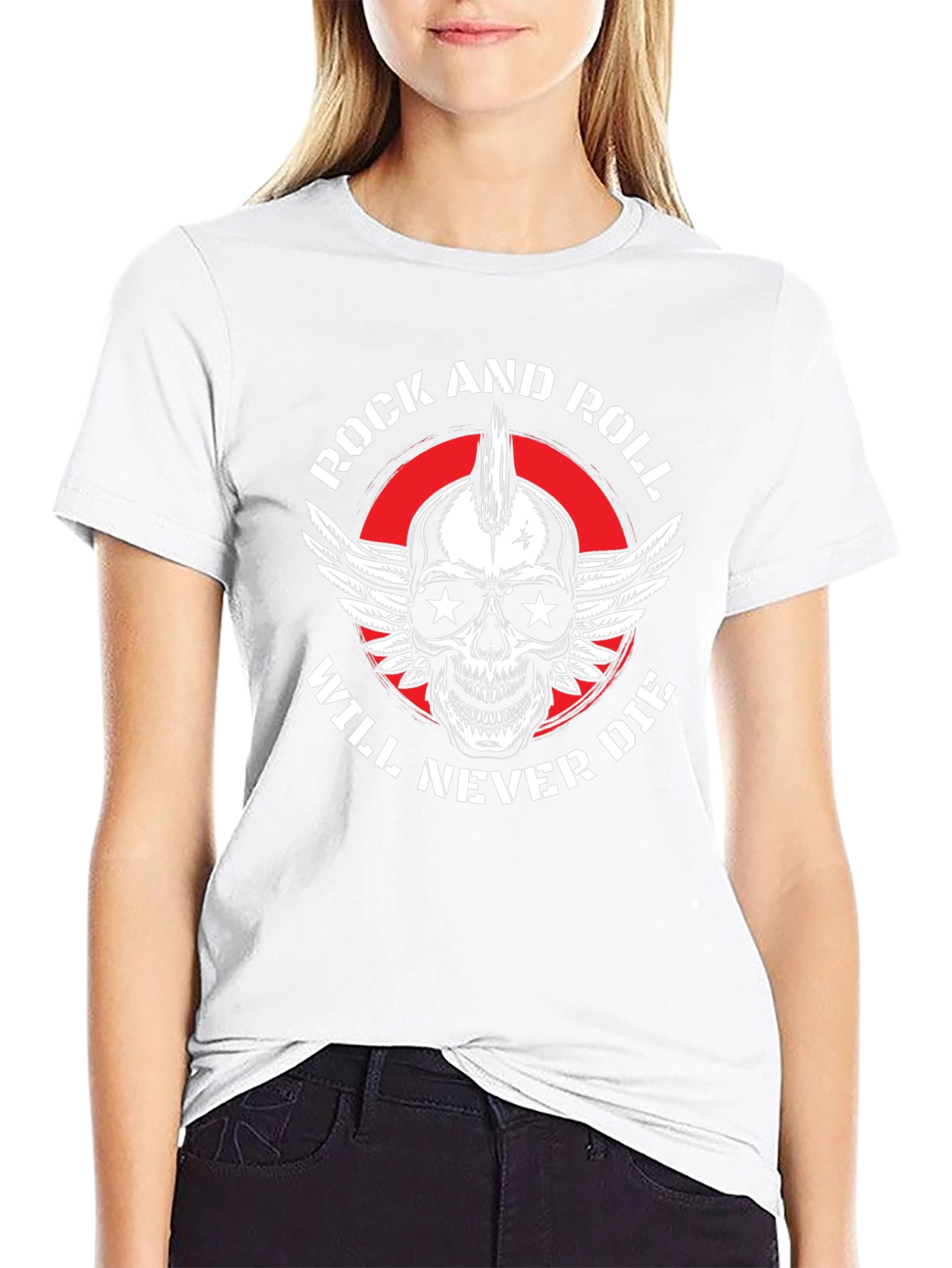 Rock and Roll Skull Graphic Tee