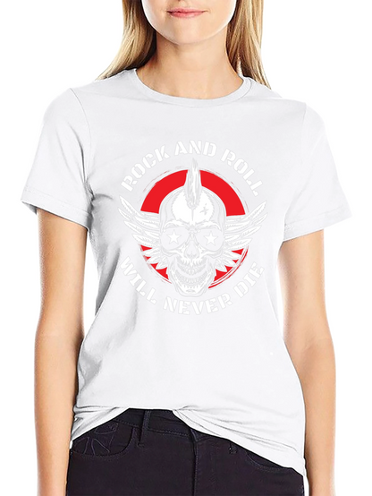 Rock and Roll Skull Graphic Tee
