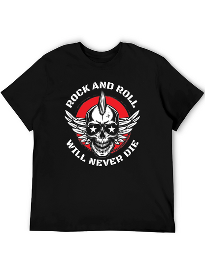 Rock and Roll Skull Graphic Tee