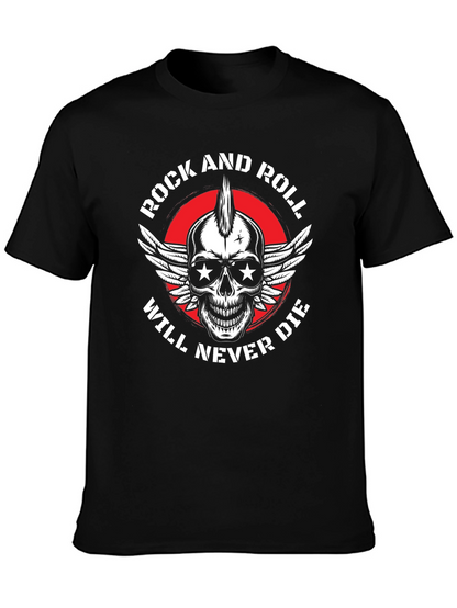 Rock and Roll Skull Graphic Tee