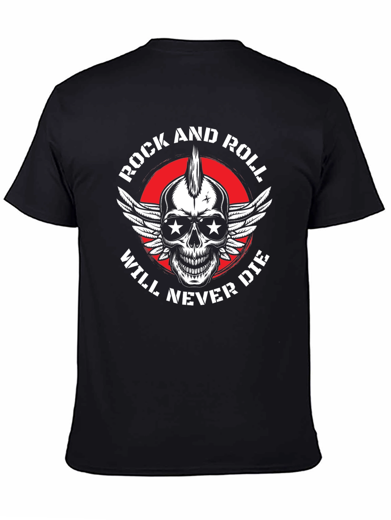 Rock and Roll Skull Graphic Tee