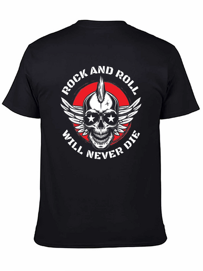 Rock and Roll Skull Graphic Tee