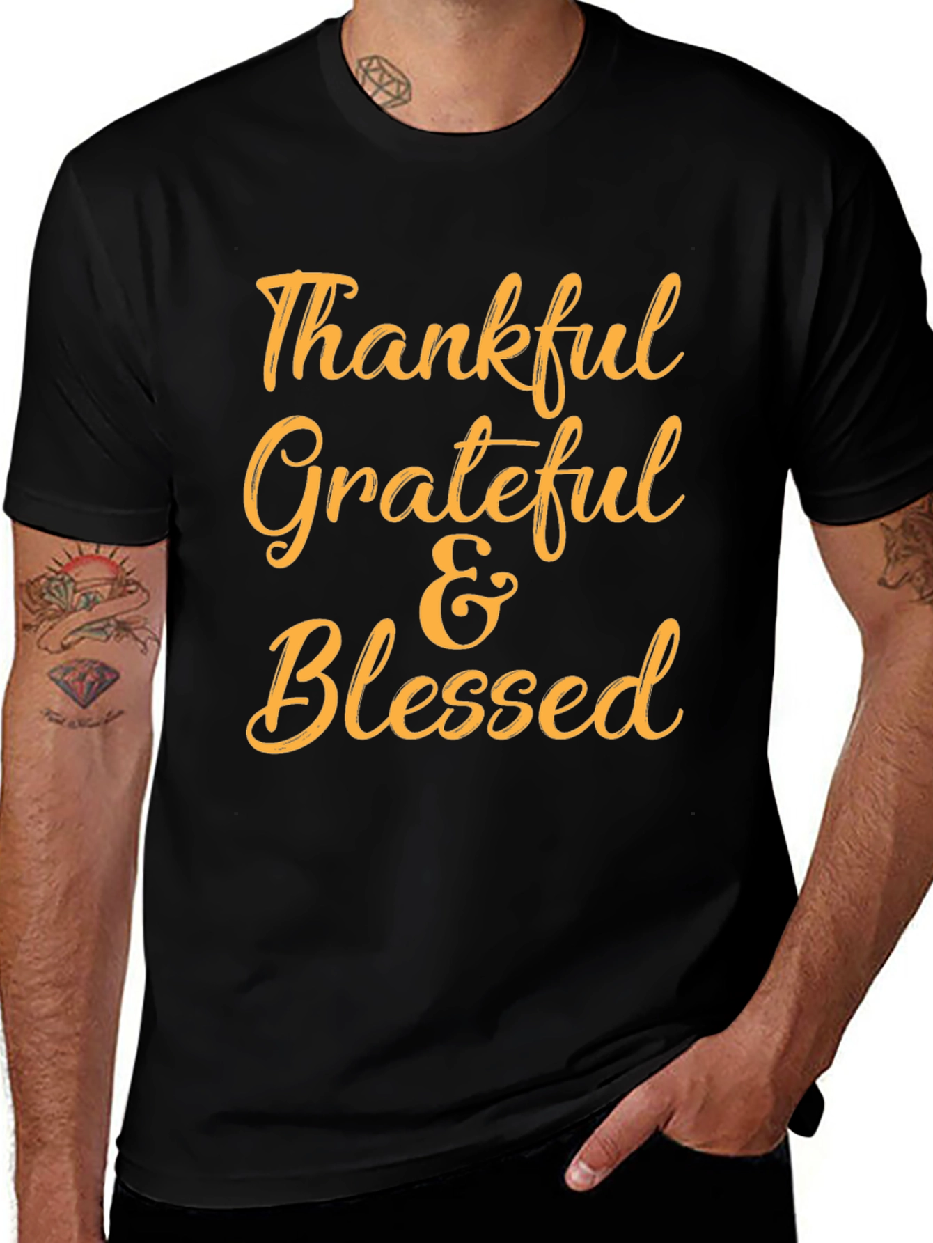 Thankful Grateful & Blessed T-Shirt