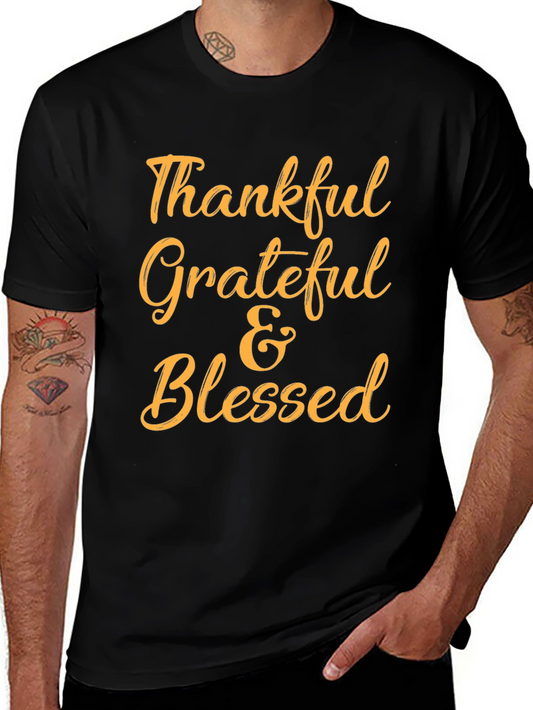 Thankful Grateful & Blessed T-Shirt