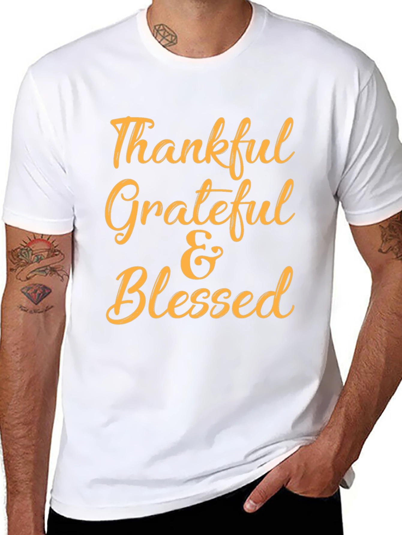 Thankful Grateful & Blessed T-Shirt